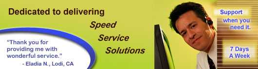 Dedicated to delivering Speed, Service, and Solutions