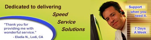 Dedicated to delivering Speed, Service, and Solutions